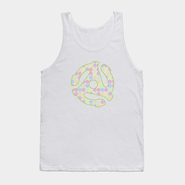 Retro 45 vinyl adapter Tank Top by the Bujeezis